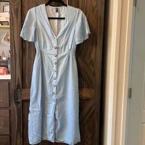 Zara Chambray Dress S-M